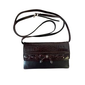 Brighton Croc Embossed Wallet/Organizer